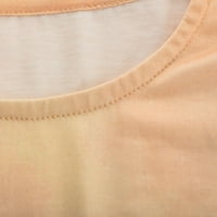 ShldyBC ženske ležerne majice s rukavima u boji s rukavima slatke vrhove udobne bluze - pad ušteda