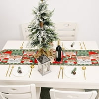 Park božićni stol trkač, božićni pleteni trkač za vjenčanje za ručavanje za ručavanje za ručavanje zimske