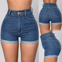 Ženske hlače SPLICE DANI donje visoke struk Slim ljetne plažne kratke hlače traperice za žene