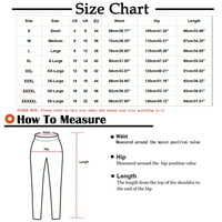Gathrrgyp hlače za žene plus veličine, ženski ležerni tiskani viši struk labavi džep ravne duge hlače