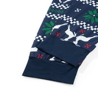 CODUOP roditelj-dječji božićne noćne odjeće s dugim rukavima Elk Print Tops + pantalone odijelo za djecu