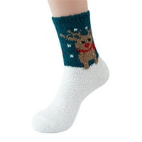 Zunfeo Dame Socks Clearence - Topli runo SOCKS Flash Pick Božić Mid-Calf tiskana nova moda na prodaju