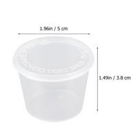 Jednostruki plastični porsni čaša za jednokratnu upotrebu Clear Porcija sa poklopcima