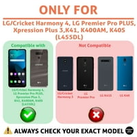 Talksel Ta Slim Telefon Kompatibilan za LG Harmony 4, Xpression Plus 3, K40S, Ribe Astrology Print, Lampica, Fleksibilna, Zaštita, SAD