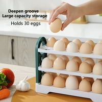 Držač jaja Xiaobai Veliki kapacitet za uštedu prostora sa slojem ručke sa nosećima Sloj za ručak Svježe čuvanje hladnjaka jaja kuhinjska oprema