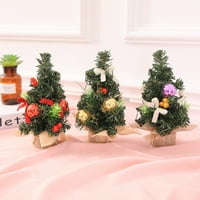 Ayyufe Božićno drvsko dekor višeboj Jednostavno za nošenje minijaturnog dekora Početna Xmas PVC dekoracija
