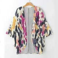 Koaiezne kardigani za žene Trendy Women Print Tops Šifonska plaža Kimono Duga Cardigan bluza Shawl Tops