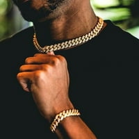 Aeeaing muške ogrlice hip-hop stilske ogrlice sa kratkom lancem