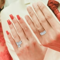Rose Diamond Ring, Valentinovo Dijamantni prsten, ružičasti prsten, dijamant, prsten, lagani prsten, lagani prsten, novi kreativni prsten, može se složiti da bi nosili ženske modne prstenove H jednu veličinu