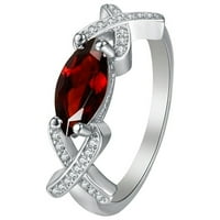 Zircon Eye modni modni prstenovi prstenovi dame Diamond personalizirani kombinacije umetnuti konjički