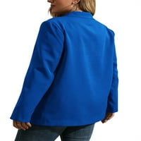 Langwyqu Proljeće Fals Fashion Women V-izrez dugih rukava Dužina radna blužana kaput