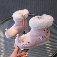 B91XZ Dečije čizme za snijeg Xloth Cipele WWARM Zimske čizme za snijeg izvezene tiskane cipele od pamučnih