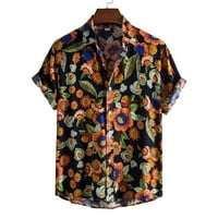 Muške svijetle havajske majice za proljetni odmor i ljeto - horizontalno rastezanje Aloha košulje za
