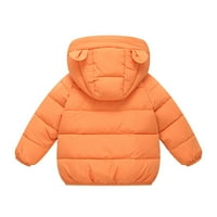 Zimski kaput mališana djeca čvrsta 3D medvjeda ušna kapuljača sa kapuljačom odijela odijela za tijelo