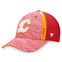 Muška fanatika brendirana Heather Red Calgary Flamen Defender Fle Hat