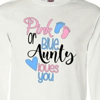 Inktastična ružičasta ili plava, tetka te voli majicu dugih rukava