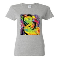 Šarena žena Marilyn Monroe pop kultura Ženska grafička majica, Heather Grey, 3xl