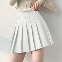 Aaimomet Teniska suknja Žene Djevojaka Sine suknja Osnovna suknja Aline Design suknja, bijela mala