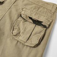 Mikilon Men Casual Solid Custer Džebovi sa zatvaračem izričene teretne kratke hlače MENS Rad Shortshaki na prodaju