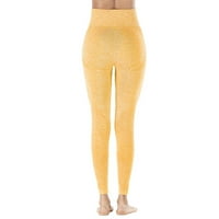 Ženska modna ženska pune boje dizala bešavne žakard visoke struk Brze sušene sportove fitness joga hlače