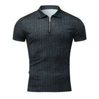 Hanas Fashion Muška majica Muška košulja Golf košulja Retro Color Contrast na otvorenom Street kratkim