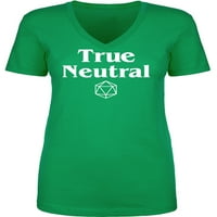 True neutralna majica V-izrez V-izrez