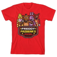 Freddy Fazbear Horror Video igra Crvena majica kratkih rukava-X-Veliki