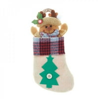 Božićne čarape Božićne posteljine crtane čarape Privjesak ukras Božićno drvce Viseće čarape Holiday