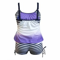Oalirro Tankini kupaći kostimi za žene Veliki ženski kupaći kostim sa pločice s prsima ravne kutne kratke