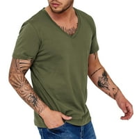 Army Green Hawaiian majica MENS V izrez T Majica Modni casual Quick suhi prozračni znoj Wicking kratki