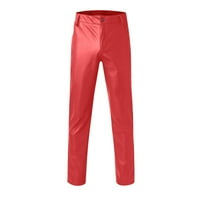 Entyinea Jogger Dukset za muškarce Stretch Slim Fit Dukset udobne osnovne aktivne jogger hlače crveno