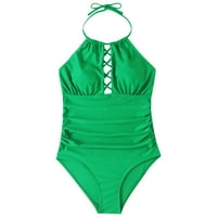 Ženska odjeća za kupaće kupaće odjeće za kandidage za odvajanje plaže za plavoz TUMMIJA BIKINI Uskršnja djevojka kupaći kostim proljeće modni uskrsni pokloni za sve zelene l