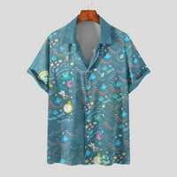 Clearsance sretna uskrsna majica za žene kratki rukav Havajjski gumb dolje majice Ljetna plaža casual
