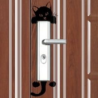 Geweyeeli DIY Slatke crne mačke prekidače naljepnice za zidne naljepnice za ukrašavanje doma