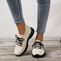 Senuca Ženske čipke UP platforme Tenisice Čvrsta prozračna cipela Plus size modne sportske casual cipele