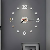 Lisenrain Modern Art DIY Wall Clock 3D samoljepljivi naljepnica Kućni uredski dekor