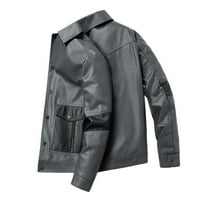 FVWitlyh jakne za mušku jaknu Big i visoki muški zimski labavi modni slobodno vrijeme motocikl kožna