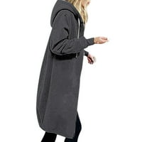 Fjofpr Ženski vrhovi ženske plus veličine jakna od runa jesen i zimski dugi rukav zadebljanje dugih