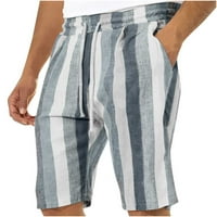 Muška mekana posteljina mješavina elastični pojas za spavanje pidžama kratke ljetne kratke hlače sive