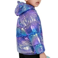 Zimski kaput s kapuljačom za djecu dječje dječake Djevojke lagana puffer jakna podstavljena odjeća 2-7t