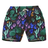 Colisha Men Hotsas Cvjetni print Kratke vruće hlače džepovi Mini pantalone udobne ljetne crtež za 5xl