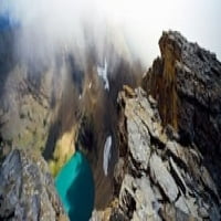 Visok ugao pogled na jezero, kontinentalni podjela, američki glacier Nacionalni park, Montana, USA Poster