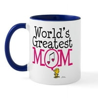 Cafepress - Woodstock najveće mame svjetske mame - OZ keramička krigla - Novelty kafe čaj čaja