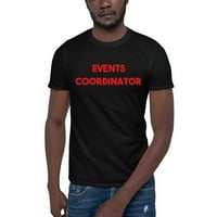 Crveni događaji Koordinatorka kratkih rukava pamučna majica po nedefiniranim poklonima