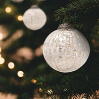 Luna Bazaar Veliki živa staklena kugla - odlična ideja za poklon, ukrasi vintage stila za Božić, posebne