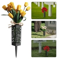 Groblje cvijeće Košara Memorijal groblje buket grobnica umjetni cvjetni držač sa dugim picketima i drenažnim