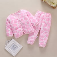 Dadaria Baby Boys Djevojke Odjeća za djevojke 0-3 godina Newborn Slatka Ispis Flannel Multicolor Cardigan