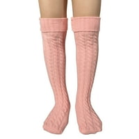 Eyicmarn ženka pletena čarapa čvrste boje čarape za koljene duge cijevi