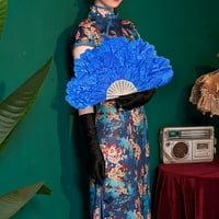 Kunyu cvjetni navijački ukrasni ventilator-rebra jednostavne žene Peony Petal plesač za zabavu