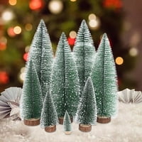 Božićni ukras Realistic Drvena baza otporna na lajsko otporne životne boje Vivid simulacijski umjetni mini božićni drvce kućne potrepštine